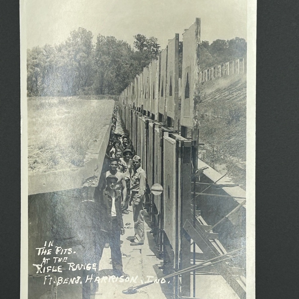 WWI Military RPPC Fort Benjamin Harrison Indiana